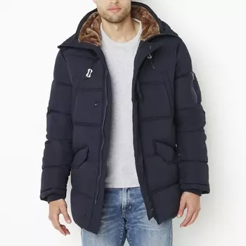 Парка средней длины с капюшоном