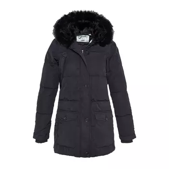 Парка средней длины с капюшоном, демисезонная модель