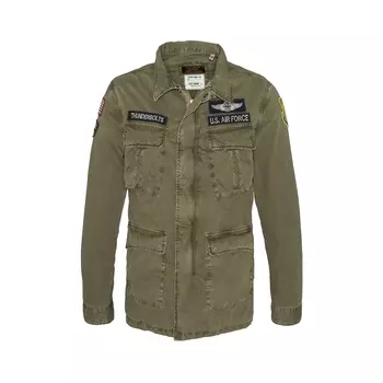 Парка средней длины, WILLIMANS 100% хлопок, с нашивками