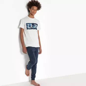 Пижама из 2 материалов с принтом на 10-16 лет