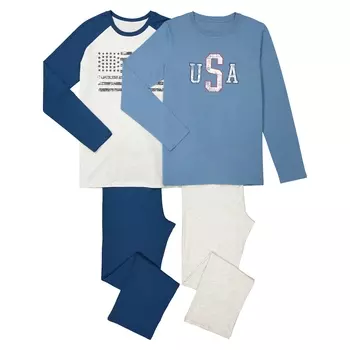 Пижама из хлопка 10-16 лет (комплект из 2 изделий)