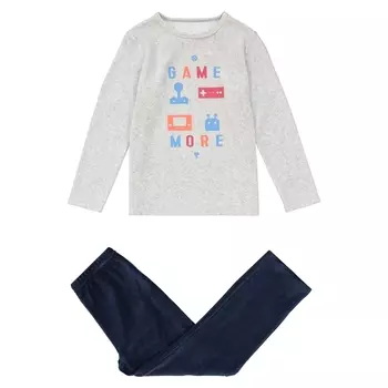 Пижама из велюра с принтом видеоигры 3 - 12 лет