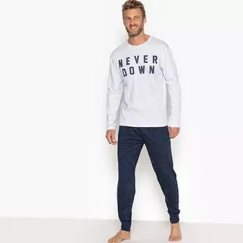 Пижама с длинными рукавами и камуфляжным рисунком