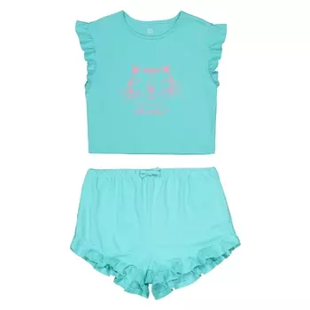 Пижама с шортами с воланами, 3 -12 лет