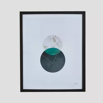 Плакат настенный синего цвета Belasko