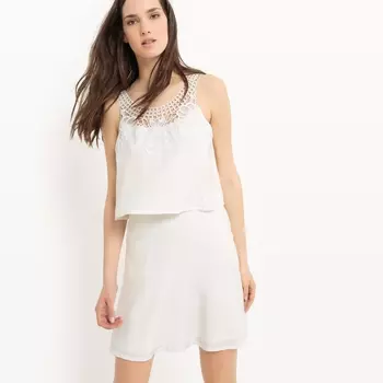 Платье без рукавов с эффектом 2 в 1