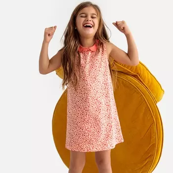 Платье без рукавов с принтом 3-12 лет
