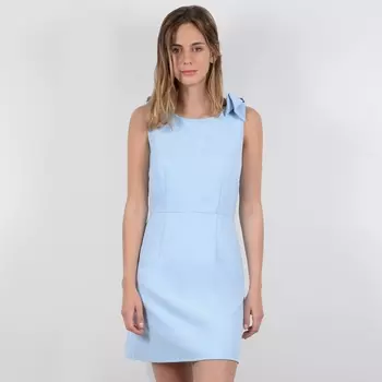 Платье короткое прямое без рукавов