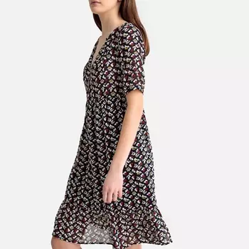 Платье короткое с рисунком