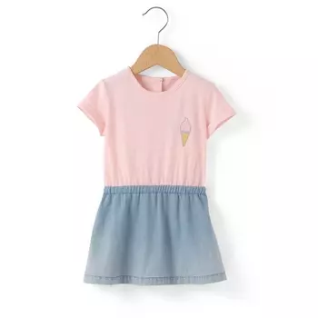 Платье короткое в полоску