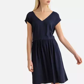 Платье-миди расклешенное без рукавов с оригинальной спинкой