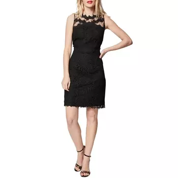 Платье облегающее без рукавов из кружева