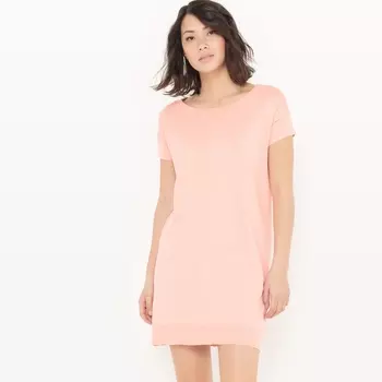 Платье-пуловер из хлопка/шелка