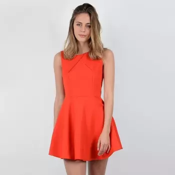 Платье расклешенное короткое без рукавов