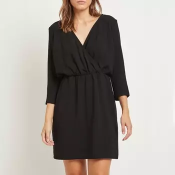 Платье расклешенное средней длины, с длинными рукавами