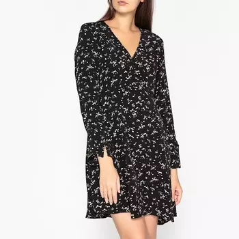 Платье с рисунком в горошек с длинными рукавами DARIA POIS