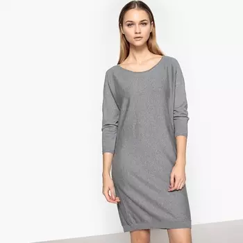 Платье с рукавами-летучая мышь из хлопка и кашемира