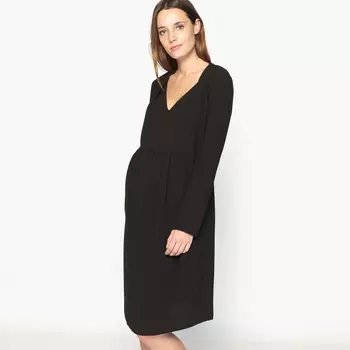 Платье с V-образным вырезом для периода беременности