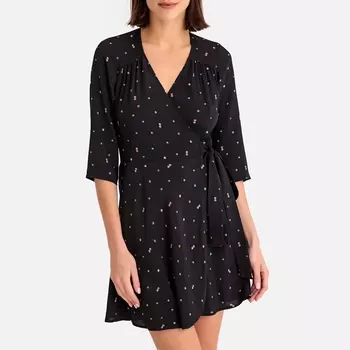 Платье с запахом с рисунком CHICACHI