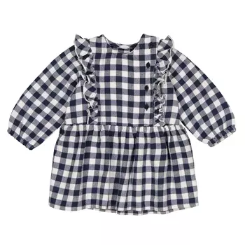Платье в клетку с воланами, 1 мес. - 3 года