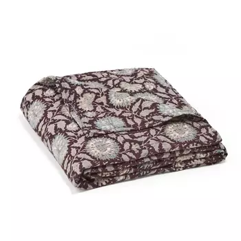 Плед с вышивкой в стиле Кантха, Carolina