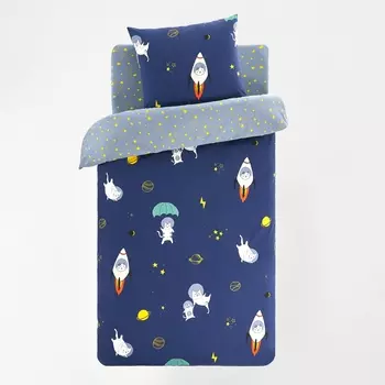 Пододеяльник детский из хлопка CHASTRONAUTE