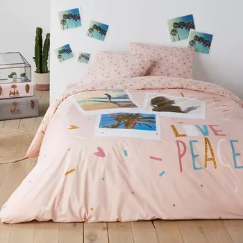 Пододеяльник из 100% хлопка LOVE PEACE