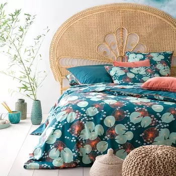 Пододеяльник из хлопковой перкали JARDIN D’EAU