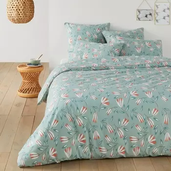 Пододеяльник из стиранного хлопка SATINE FLOWER