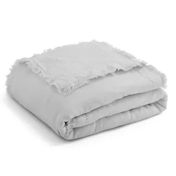 Покрывало из льна, сшитое вручную, Domitien