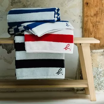 Полотенце в полоску из махровой ткани Agnès b.