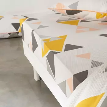 Простыня натяжная HILORA, с принтом из хлопка.