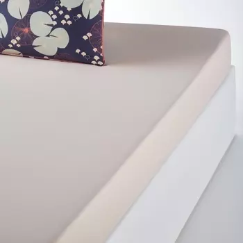 Простыня натяжная из хлопковой перкали JARDIN D’EAU