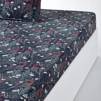 Простыня натяжная из хлопковой перкали, LAZARINE