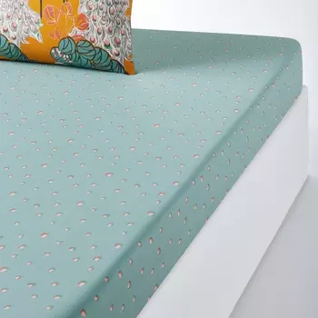 Простыня натяжная из перкали PEACOCK