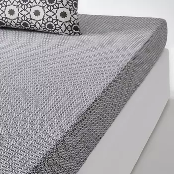 Простыня натяжная из стиранной перкали, Qualité Best, Axella