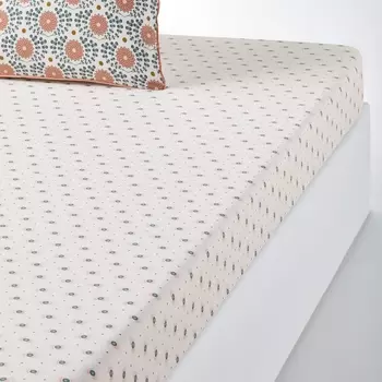 Простыня натяжная из стираного хлопка ROSAE