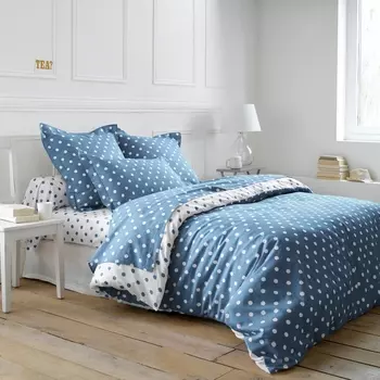 Простыня натяжная с рисунком в горошек CLARISSE