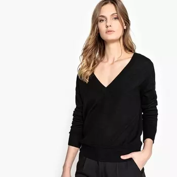 Пуловер c V-образным вырезом из кашемира