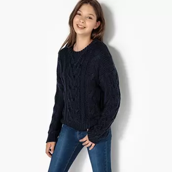 Пуловер из плетеного трикотажа 10-16 лет