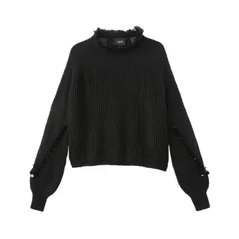 Пуловер из тонкого трикотажа