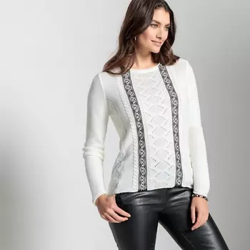 Пуловер из тонкого трикотажа