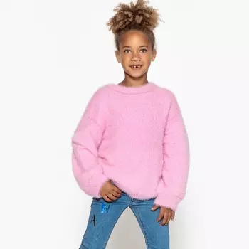 Пуловер из трикотажа с начесом 3-12 лет
