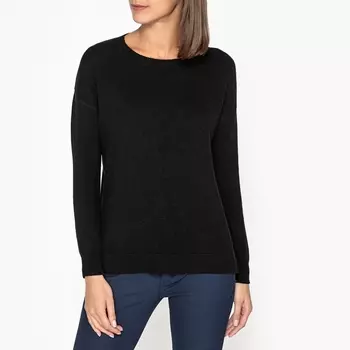 Пуловер кашемировый с круглым вырезом