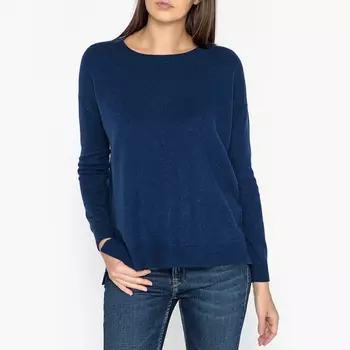 Пуловер кашемировый с круглым вырезом