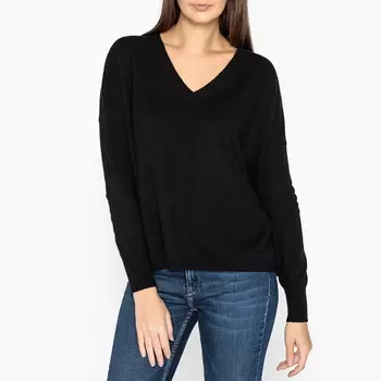 Пуловер кашемировый с V-образным вырезом