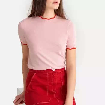 Пуловер с короткими рукавами