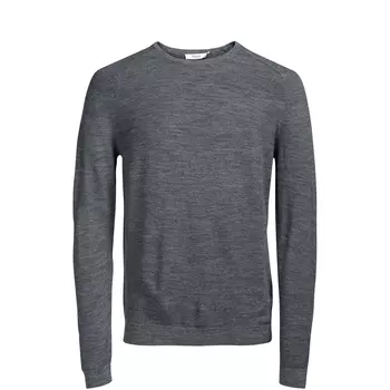 Пуловер с круглым вырезом, 100% шерсть мериноса