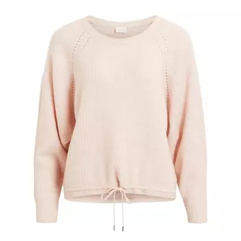 Пуловер с круглым вырезом, из тонкого трикотажа