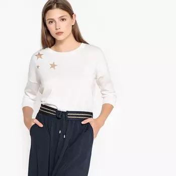 Пуловер с рукавами 3/4 со звёздами MONSERGE